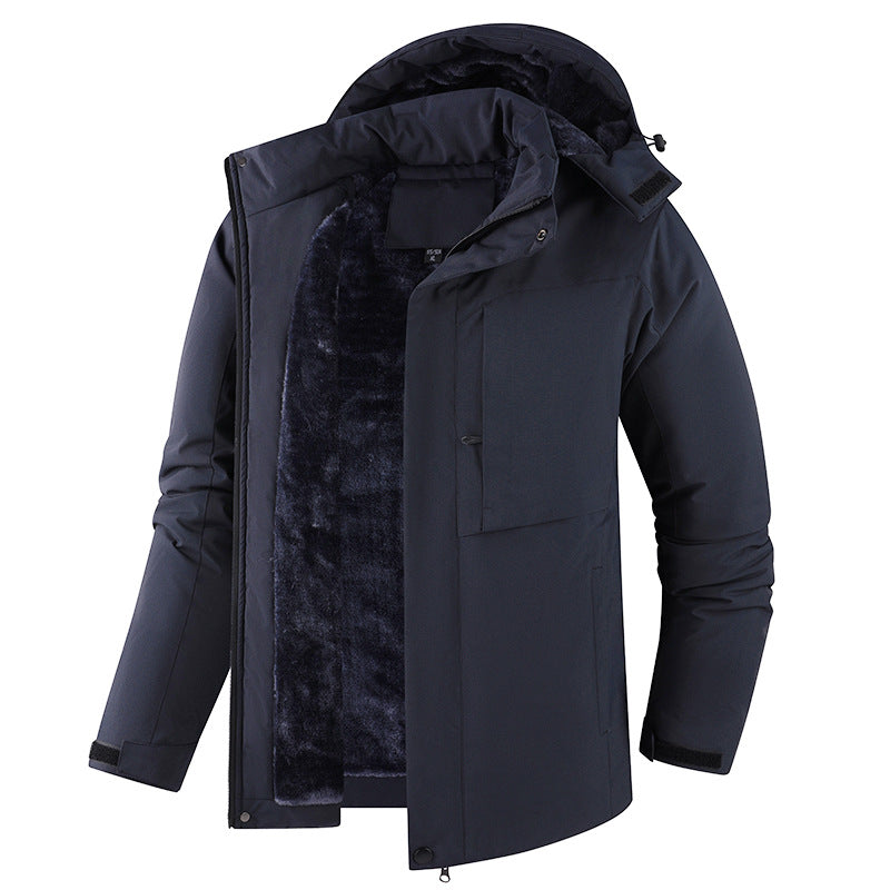 Herren Lässig gefütterte Winterjacke Drune