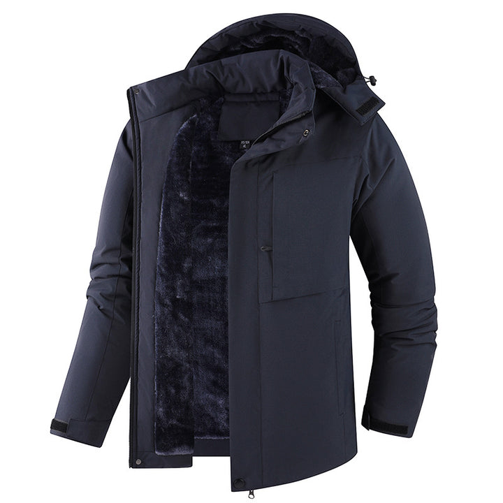 Herren Lässig gefütterte Winterjacke Drune