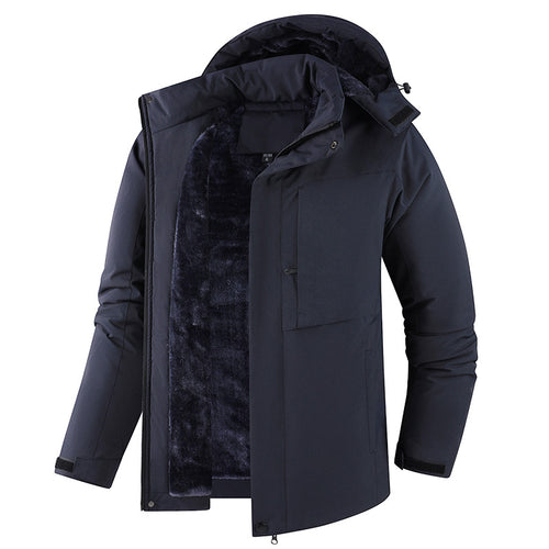 Herren Lässig gefütterte Winterjacke Drune