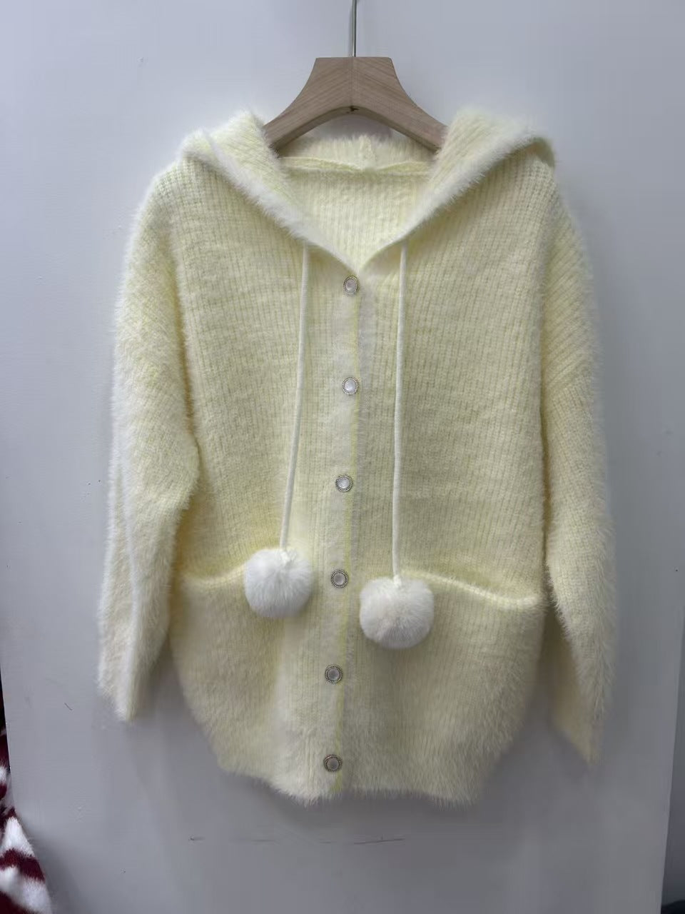 Damen Kuschelige Kapuzenjacke Drune