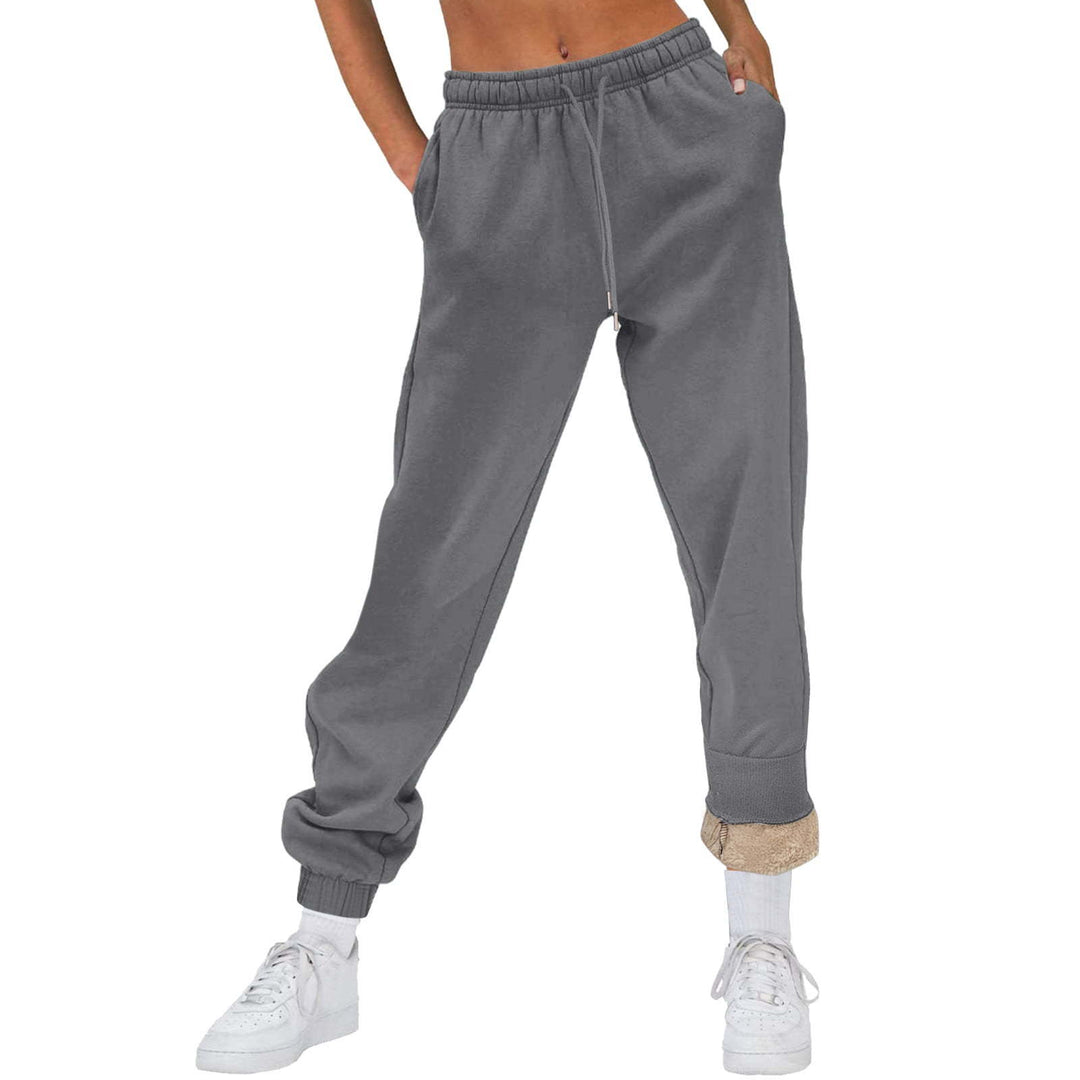 Damen Bequeme Freizeit-Hose mit Kordelzug und stilvollem Bündchen Drune