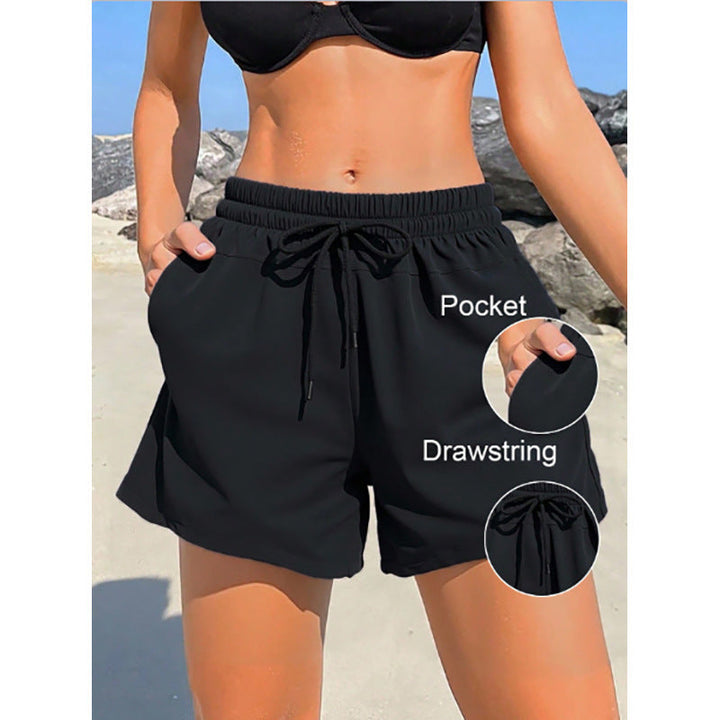 Damen Sportliche Badeshorts mit elastischem Bund und praktischen Taschen Drune