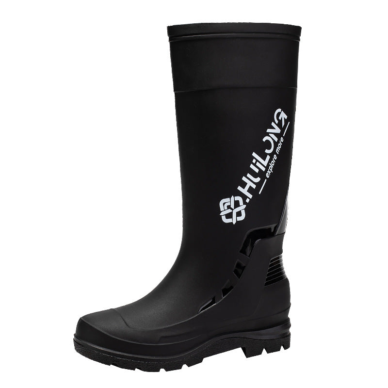 Herren Wasserdichte Gummistiefel mit verstellbarem Schaftabschluss und profiliertem Dämpfungssohlensystem Drune