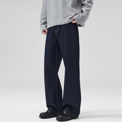 Herren weite Relaxed-Fit Jeans aus rohem Denim Drune