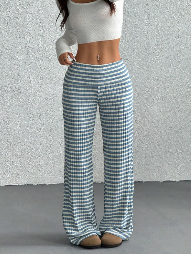Damen elegante Karottenhosen mit Karo-Muster Drune