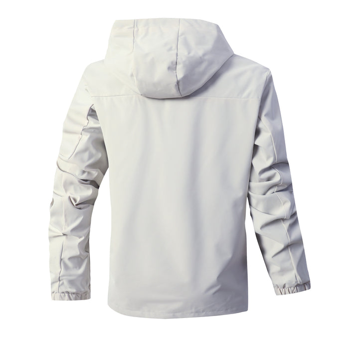 Herren Moderner urbaner Parka mit Kapuze, Brustreißverschluss und elastischen Bündchen Drune
