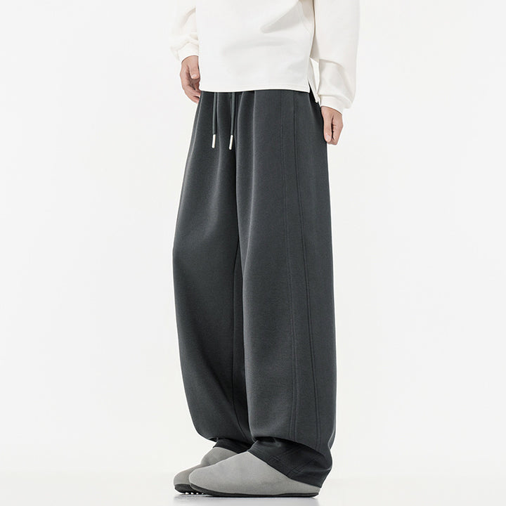 Damen weite Lounge-Jogginghose mit elastischem Bund, Kordelzug und legerer Culotte-Passform Drune