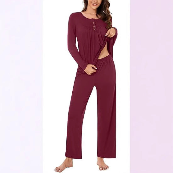 Damen Schlafanzug Set Drune