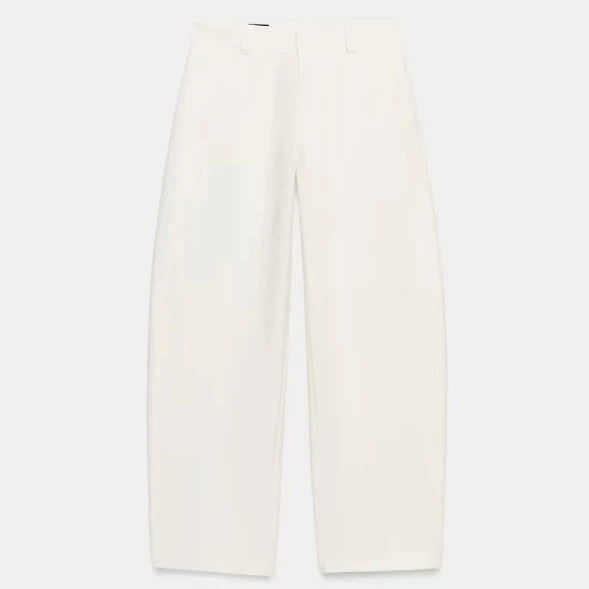 Damen Hochtaillierte Culotte-Hose mit weitem Bein und dekorativem Taillengürtel Drune