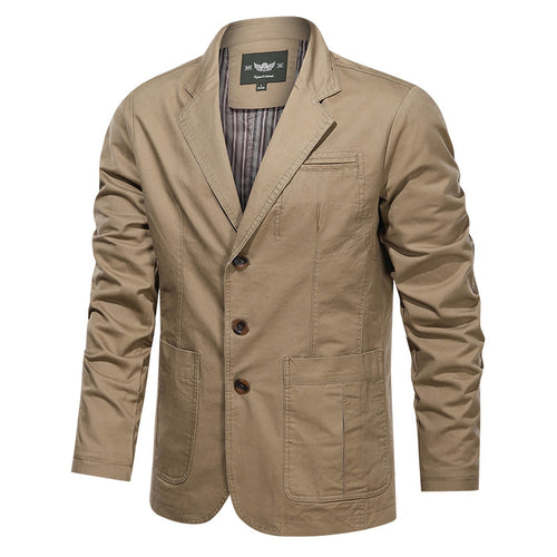 Herren Modischer Canvas-Blazer Drune