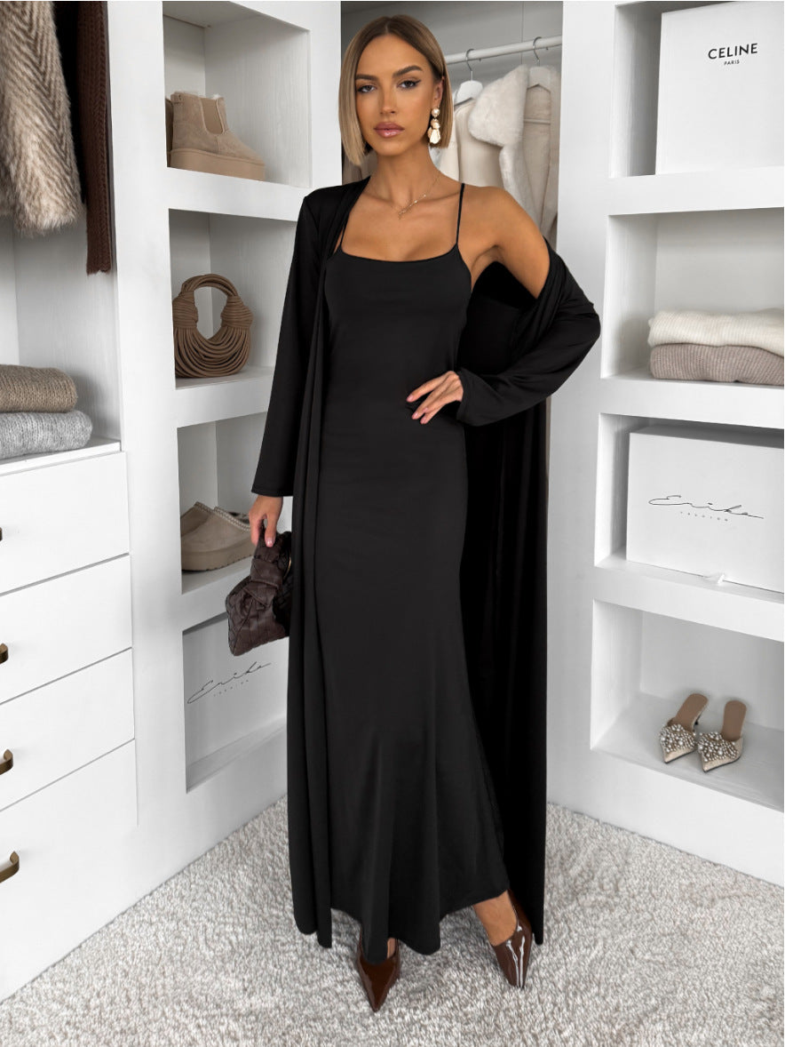 Damen Langes Maxikleid mit umschmeichelndem Schnitt Drune