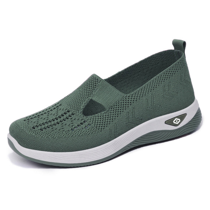 Damen nan leichte gestrickte Slipper mit orthopädischer Komfortsohle Drune