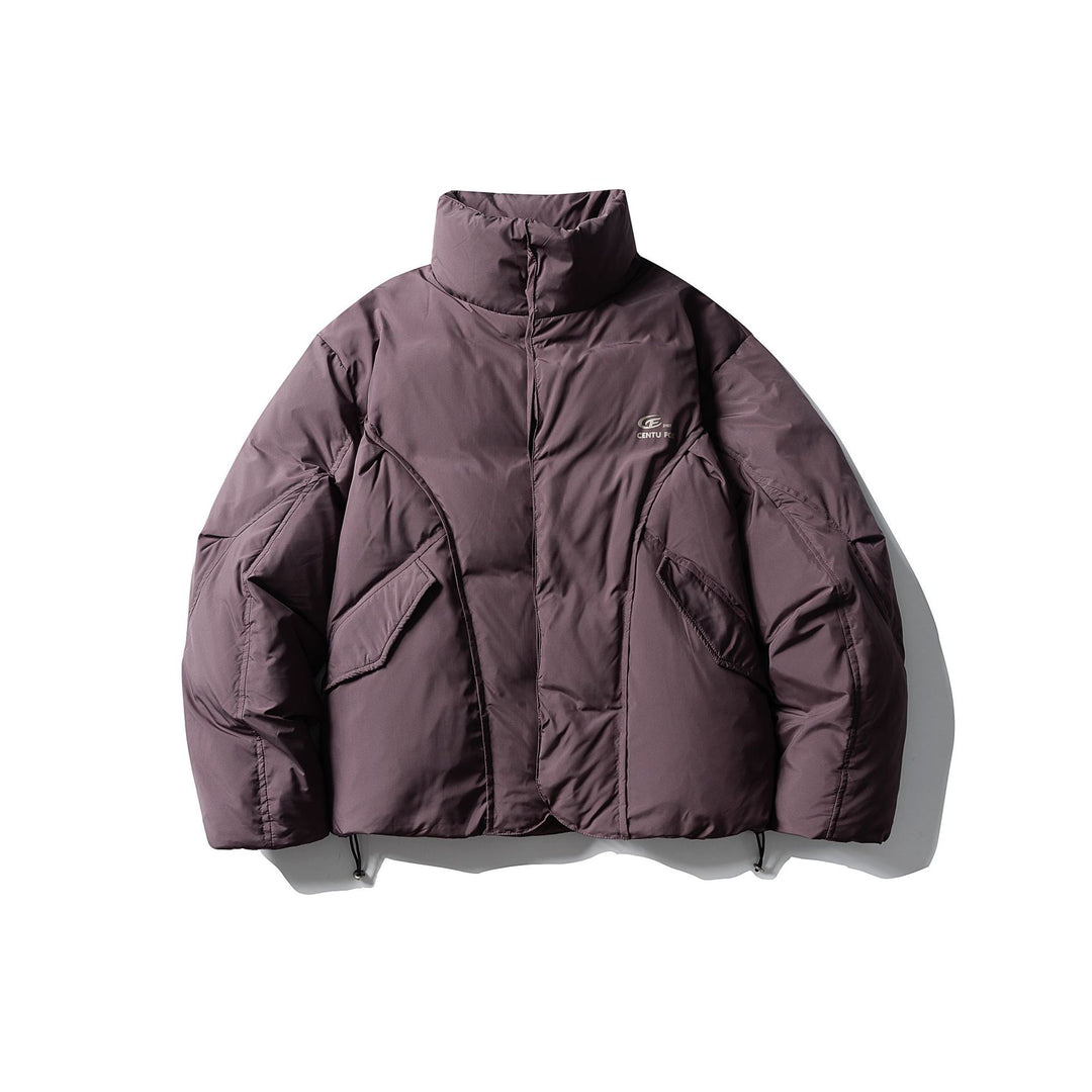Herren Kurzboxy Isolationsjacke mit hohem Stehkragen und großen Klappentaschen Drune
