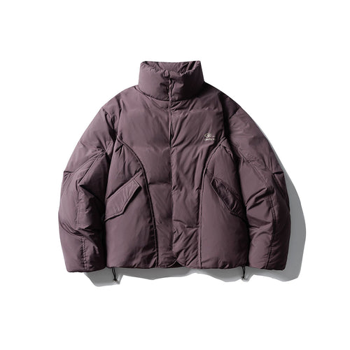 Herren Kurzboxy Isolationsjacke mit hohem Stehkragen und großen Klappentaschen Drune