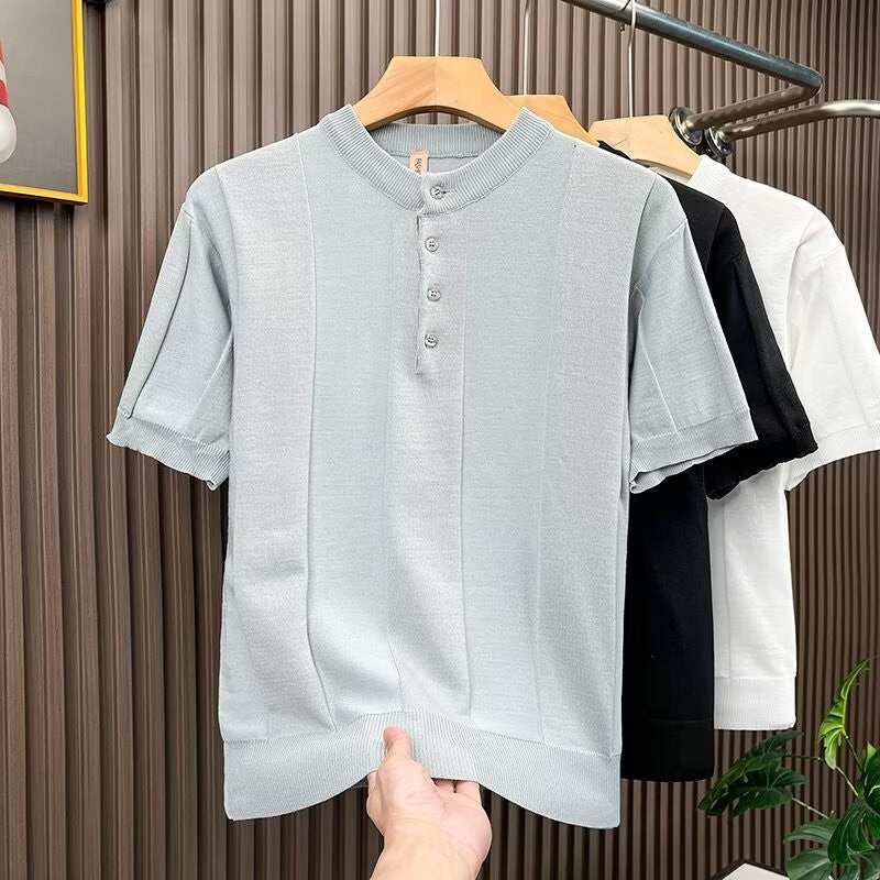 Herren Elegantes Strickshirt Drune