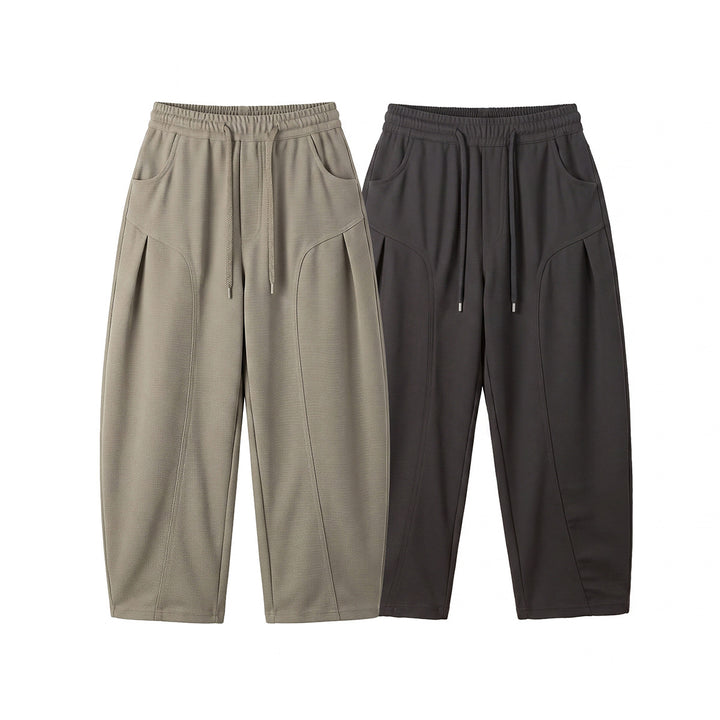 Damen Weite Cropped-Jogginghose Drune