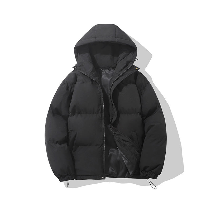 Herren hochisolierte Stepp-Kapuzenjacke mit synthetischer Thermofüllung, winddichter Außenhülle und verstellbarem Kordelzugsaum Drune