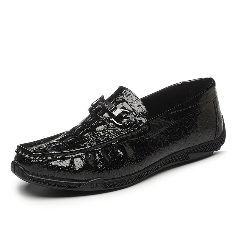 Herren Elegante Mokassins mit Schnalle Drune