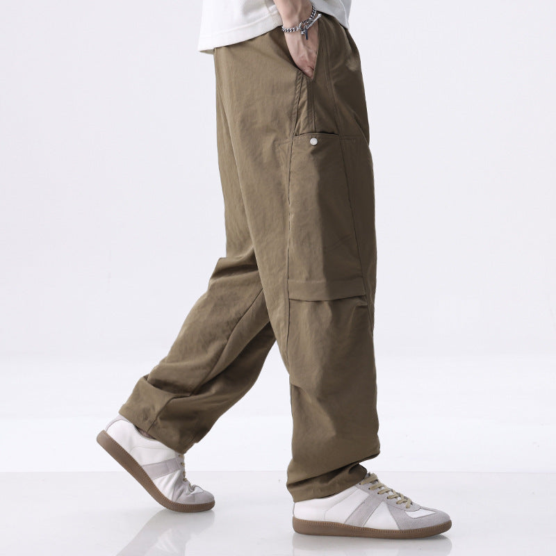 Herren Cargo-Jogginghose mit Kordelzug, elastischem Saum und seitlichen Utility‑Taschen Drune