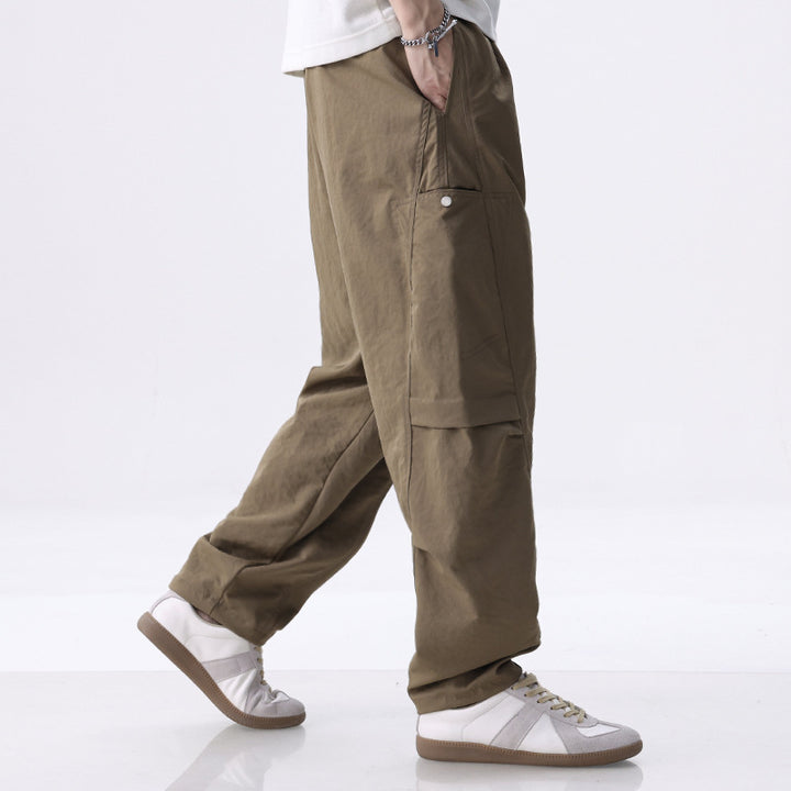 Herren Cargo-Jogginghose mit Kordelzug, elastischem Saum und seitlichen Utility‑Taschen Drune