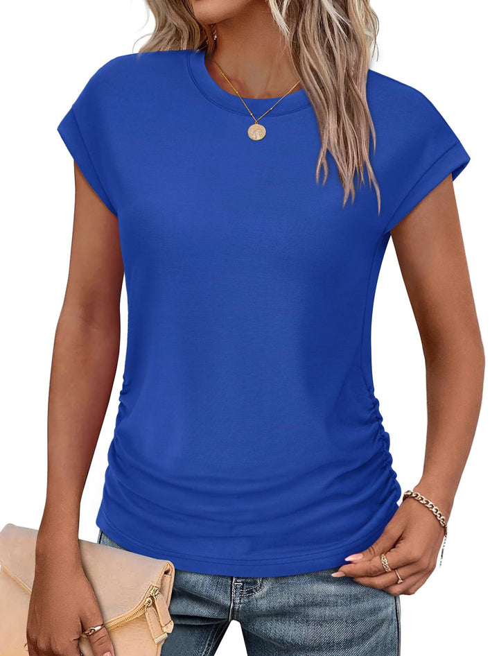 Damen Stylisches Oberteil mit lässigen Rüschendetails Drune