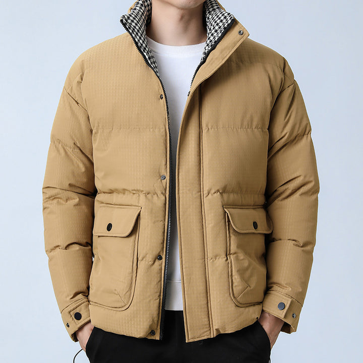 Herren Steppjacke mit hohem Kragen Drune