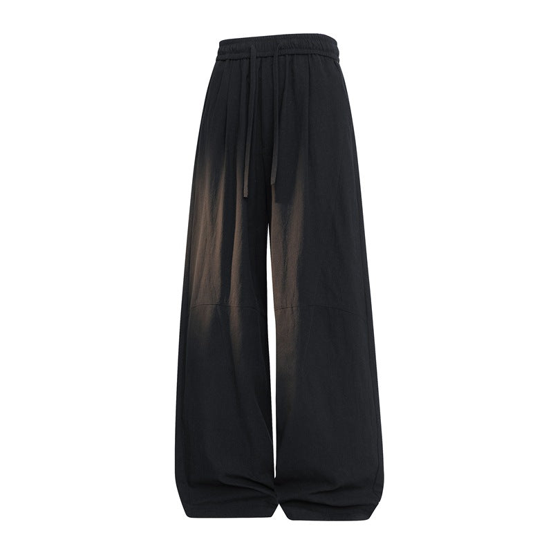 Damen Extraweite Palazzo-Hose mit elastischem Bund, Tunnelzug & ballonförmiger Weite Drune