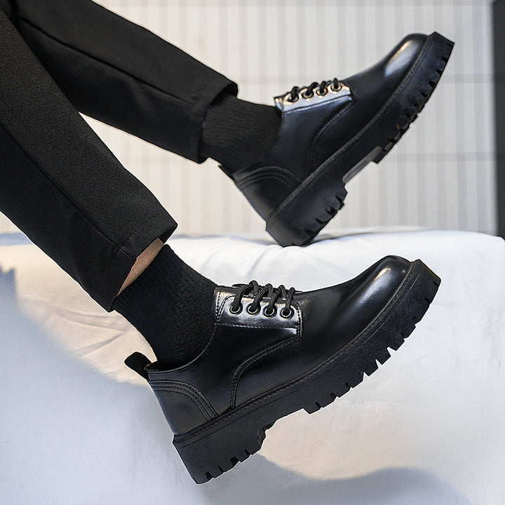 Herren robuste Derby-Schnürschuhe mit dick profilierter Gummilaufsohle und gepolstertem Komfortfußbett Drune