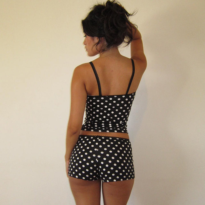 Damen Bikiniset mit punktiertem Design und verstellbaren Trägern Drune