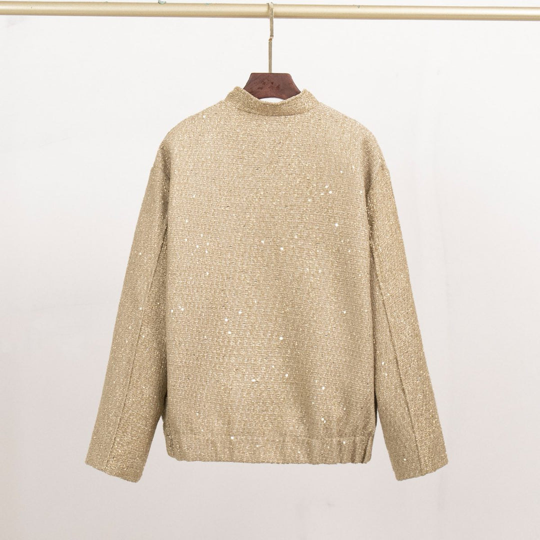 Drune | Strukturierter Bouclé-Jacke - Schick & Minimalistisch - Hakenverschluss - Herbst & Winter Schicht