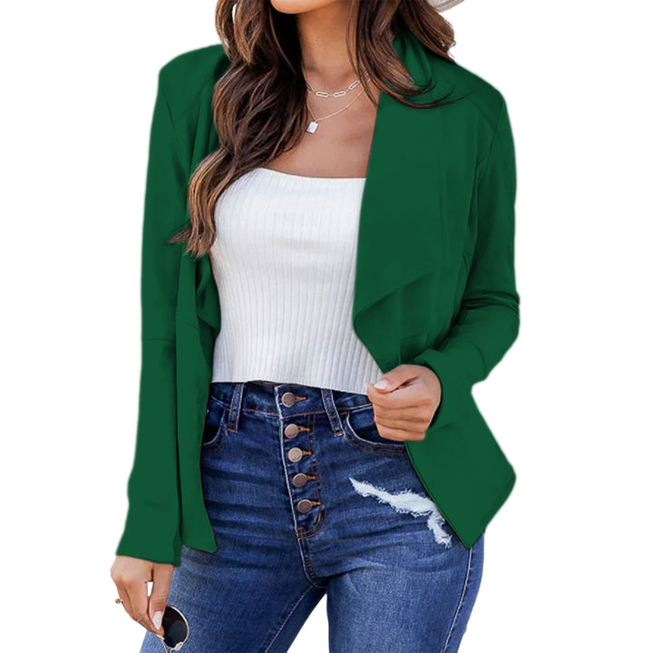 Damen lässige Blazerjacke mit offenem Schnitt und eleganten Details Drune