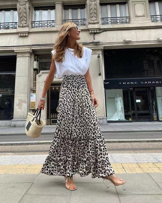 Damen Elegante Maxi Rock Drune