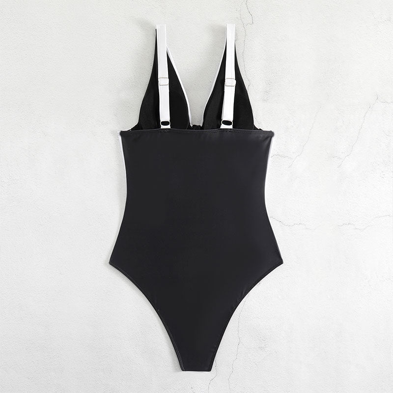 Damen Einteiliger Badeanzug mit modernem Design und figurformendem Schnitt Drune