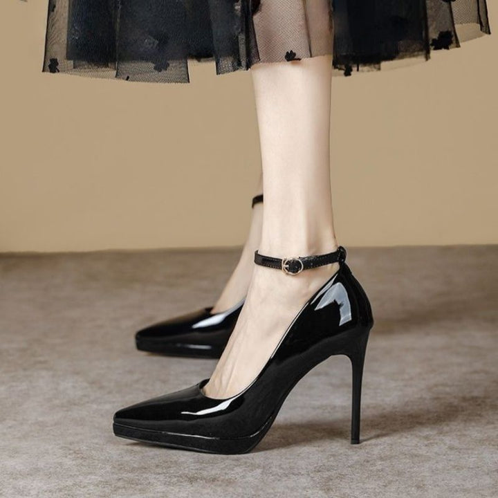 Damen spitze High Heel Pumps Drune
