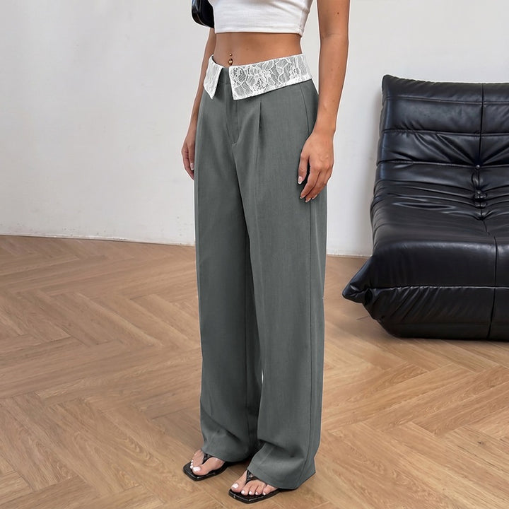 Damen Elegante Hoch-taillierte Hose Drune