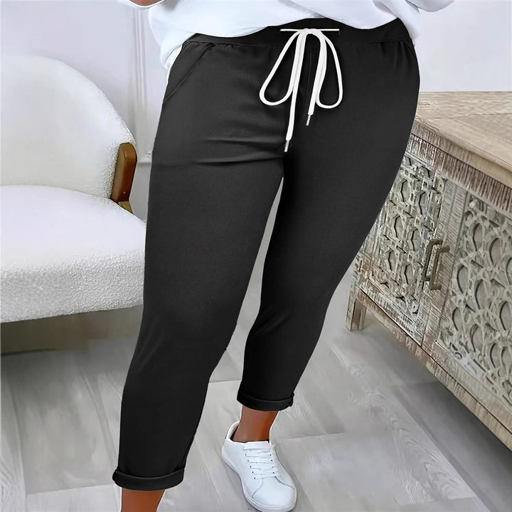 Damen Komfortable Freizeithose mit elastischem Bund Drune