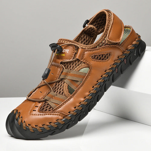 Herren Wasserdichte und atmungsaktive Outdoor-Sandalen mit flexiblem Kordelzug Drune