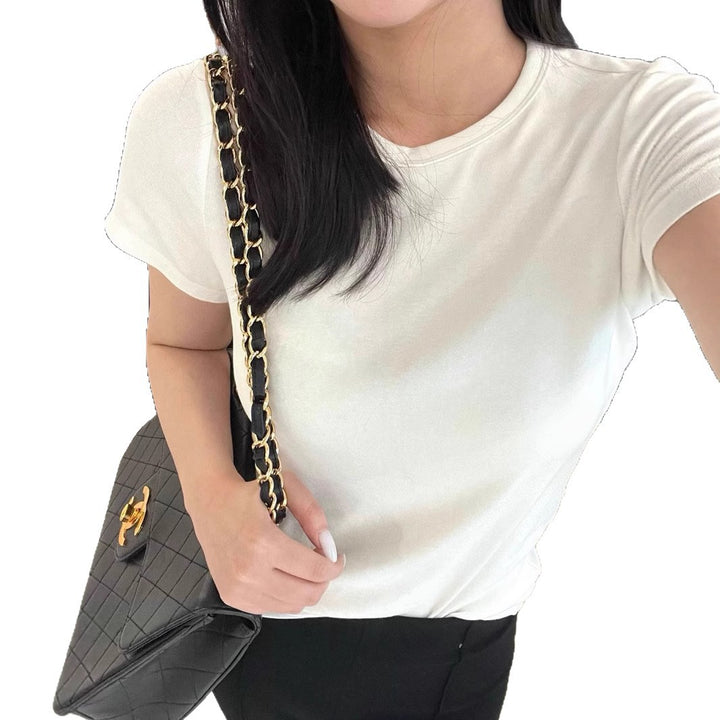 Damen hochwertiges, figurbetontes Basist-Shirt Drune