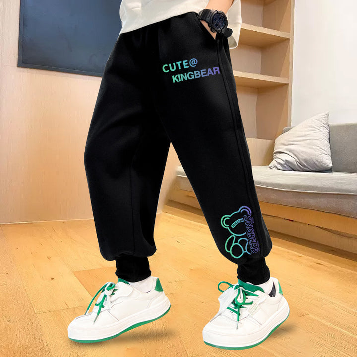 Herren lässige Jogginghose mit buntem Druck Drune