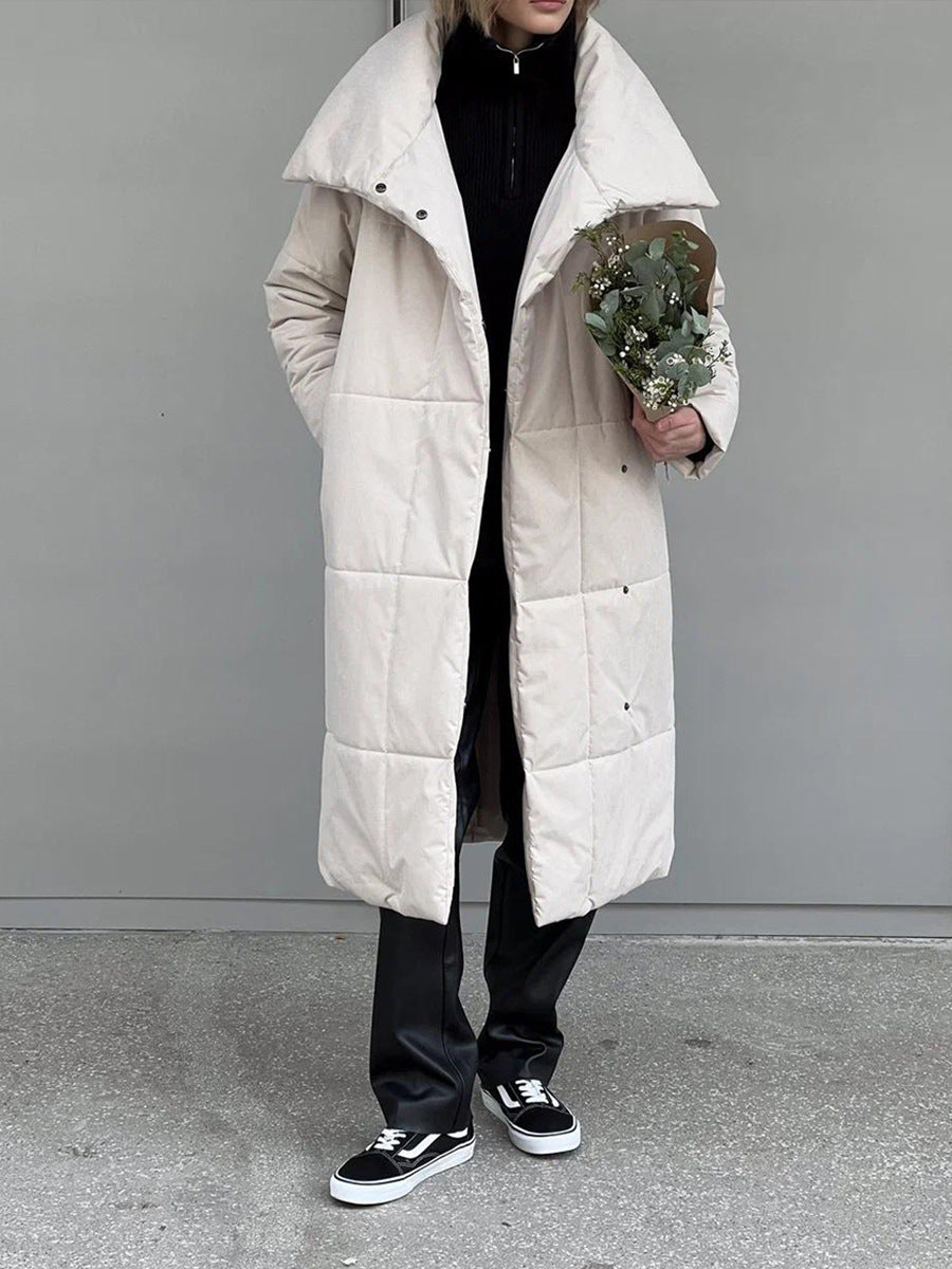 Drune | Lange Pufferjacke mit Gürtel