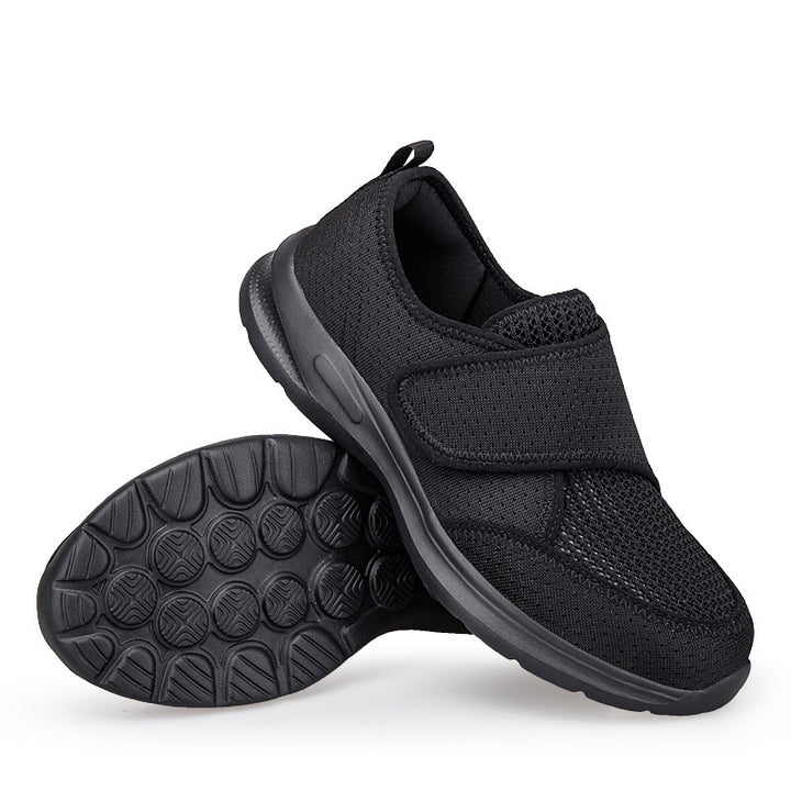 Unisex nan atmungsaktive Komfort-Halbschuh mit Klettverschluss und ergonomischer Dämpfung Drune