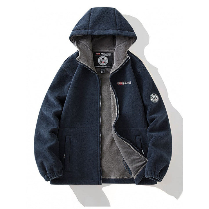 Herren Fleecejacke mit Kapuze Drune 1787797345