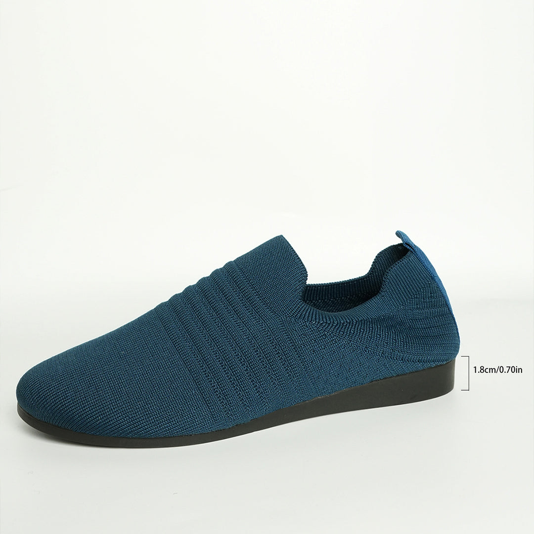 Herren nan atmungsaktiver Strick-Slip-On Sneaker mit elastischem Einstieg und gepolstertem Komfortfußbett Drune