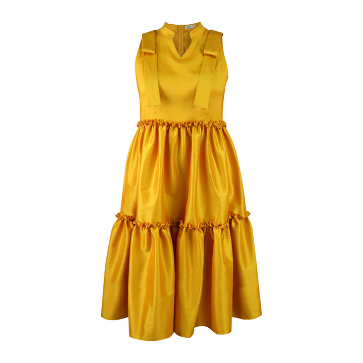 Damen Elegantes Maxikleid mit voluminösem Rock Drune