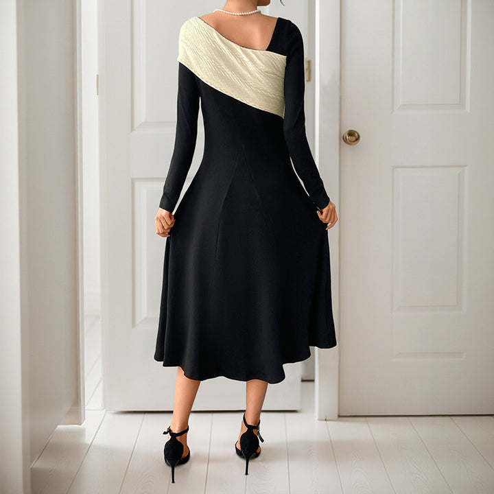 Damen Elegantes Maxikleid mit schulterfreier Optik Drune
