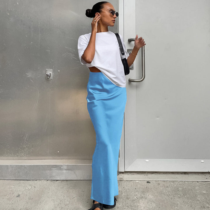 Damen Elegante Midi-Rock Drune