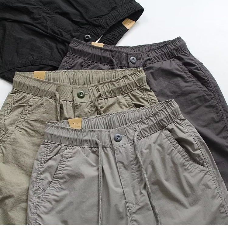 Herren Modische Cargohose mit elastischem Bund Drune