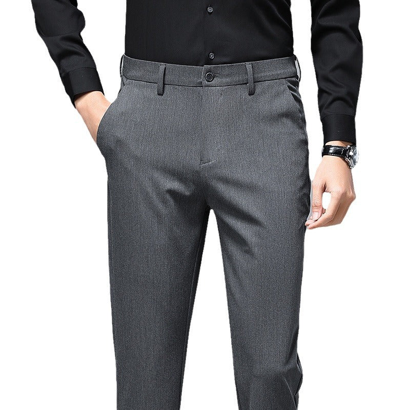 Herren Elegante Anzughose mit modernem Schnitt und feiner Struktur Drune