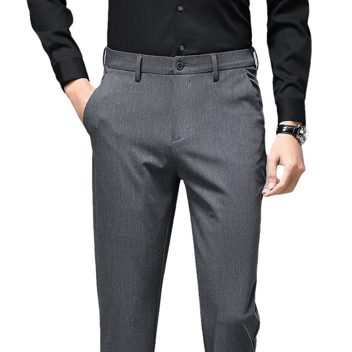 Herren Elegante Anzughose mit modernem Schnitt und feiner Struktur Drune
