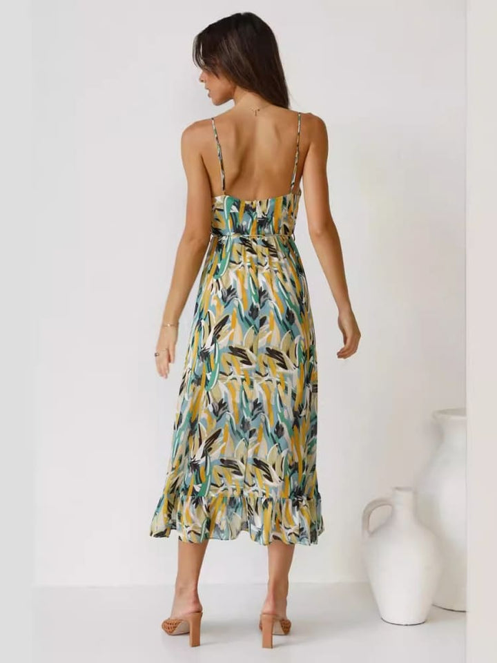 Drune | Damenkleid Mit Blumenmuster Und Rüschen